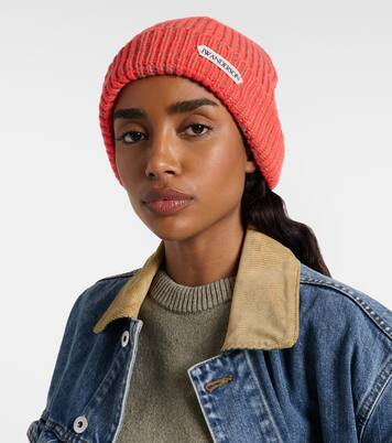 Ribbed-knit wool and cotton beanie | JW Anderson