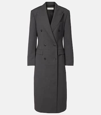 Double-breasted virgin wool coat | Róhe