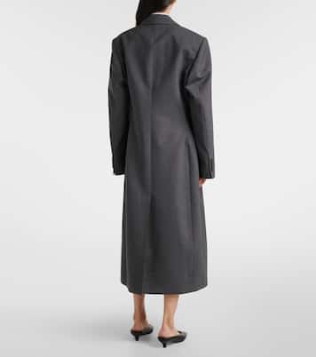 Double-breasted virgin wool coat | Róhe