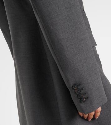 Double-breasted virgin wool coat | Róhe