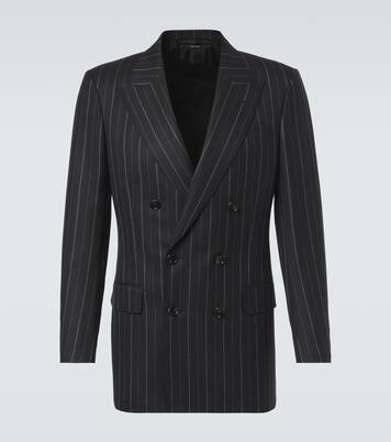 Blazer rayé en laine | Tom Ford
