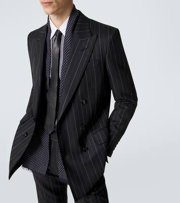 Blazer rayé en laine | Tom Ford