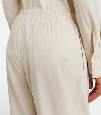 Destino linen-blend wide-leg silhouette | Max Mara