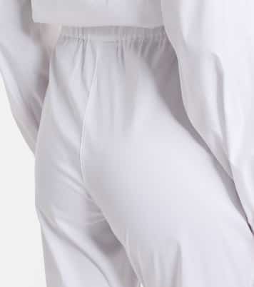 Curve cotton-blend cropped straight pants | Max Mara