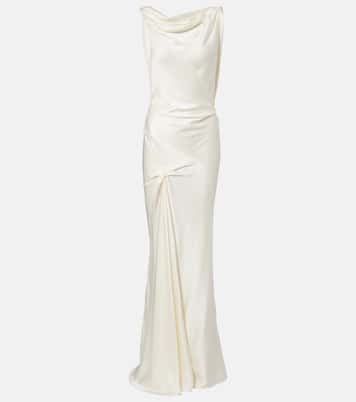 Robe Posy aus Satin | Victoria Beckham