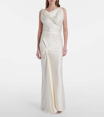Robe Posy aus Satin | Victoria Beckham
