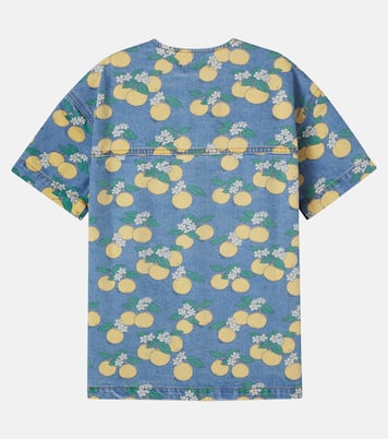 Oranges denim shirt dress | Tinycottons