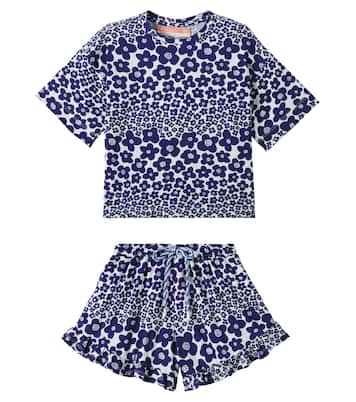 Flor Bela cotton T-shirt and shorts set | Fábula