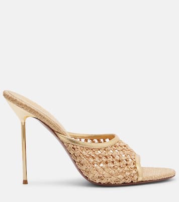 Lidia leather-trimmed mules | Paris Texas