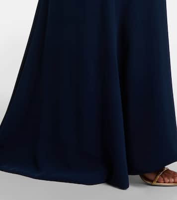 Embellished lace-trimmed gown | Costarellos