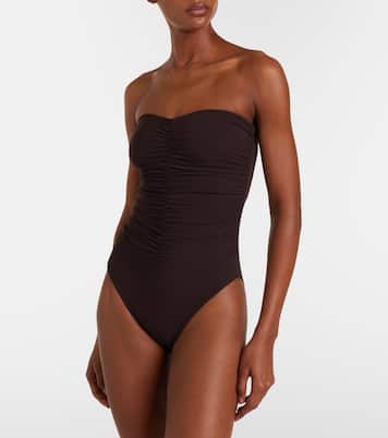 Ruched bandeau swimsuit | Karla Colletto