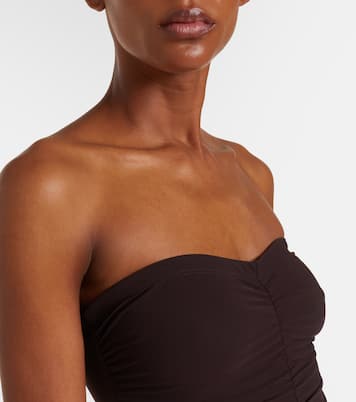 Ruched bandeau swimsuit | Karla Colletto