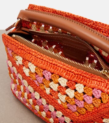 Paula's Ibiza Puzzle Mini raffia top-handle bag | Loewe