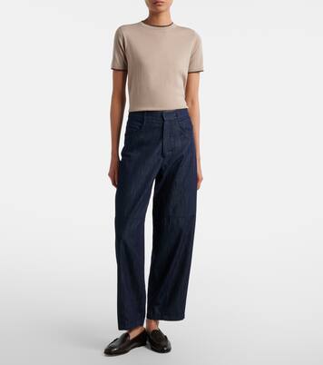 Mid-rise barrel-leg jeans | 'S Max Mara