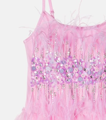 Vestido Glitz de tul con plumas y lentejuelas | Tutu Du Monde