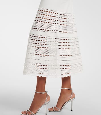 Westly open-knit midi skirt | Simkhai