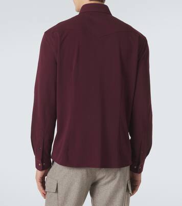 Cotton piqué shirt | Brunello Cucinelli