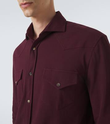 Cotton piqué shirt | Brunello Cucinelli