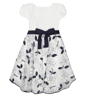 Embroidered tulle dress | Monnalisa