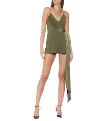Elodie satin crêpe playsuit | Alex Perry