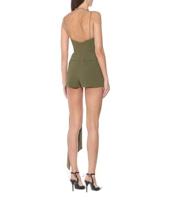 Elodie satin crêpe playsuit | Alex Perry