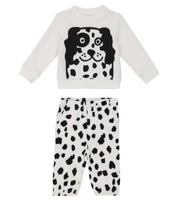 Baby cotton sweatshirt and pants set | Stella McCartney Kids