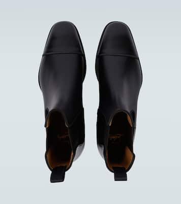 Melon leather Chelsea boots | Christian Louboutin