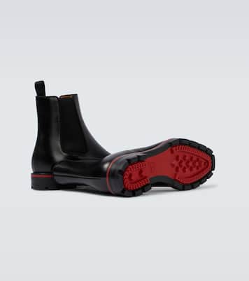 Melon leather Chelsea boots | Christian Louboutin