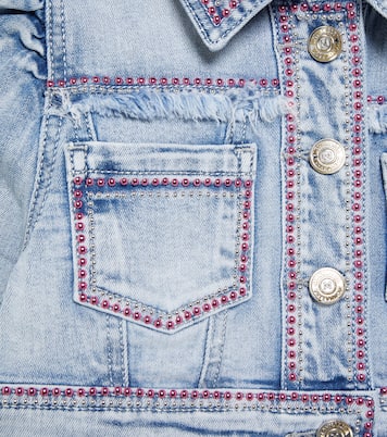 Embellished denim jacket | Monnalisa