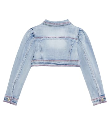 Embellished denim jacket | Monnalisa