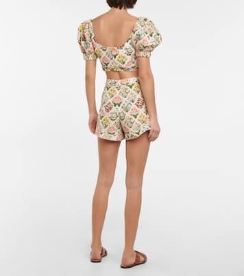 Cropped-Top Palmarosa aus Baumwolle | Agua by Agua Bendita