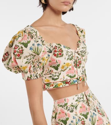 Cropped-Top Palmarosa aus Baumwolle | Agua by Agua Bendita