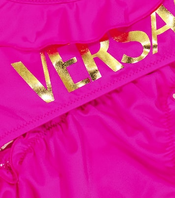 Logo ruffle-trimmed bikini | Versace Kids
