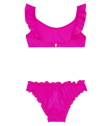 Logo ruffle-trimmed bikini | Versace Kids