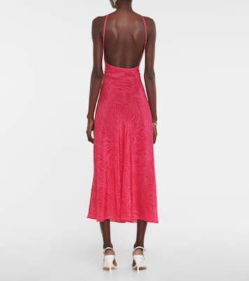 Opal silk halterneck midi dress | Rixo