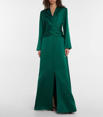 Robe aus Satin | Rasario