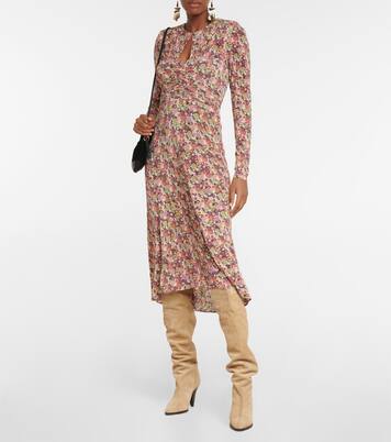 Robe midi Jinelima à fleurs | Isabel Marant