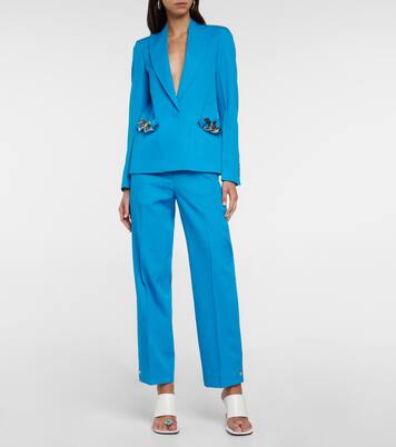 Wool and mohair straight pants | JW Anderson