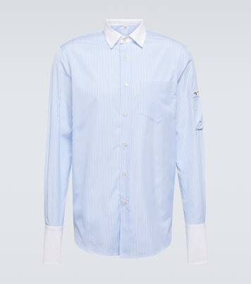 Striped cotton poplin shirt | Winnie New York