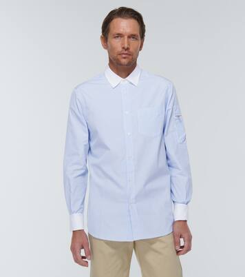 Striped cotton poplin shirt | Winnie New York
