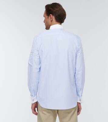 Striped cotton poplin shirt | Winnie New York