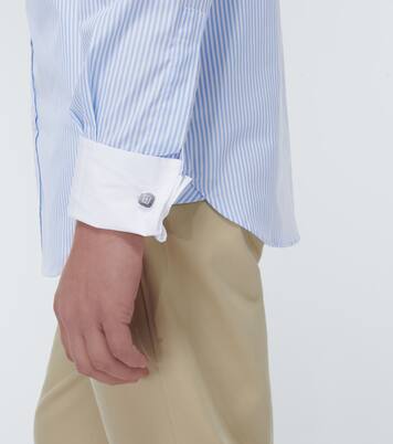 Striped cotton poplin shirt | Winnie New York
