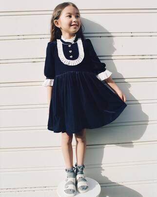 Velvet dress | Self-Portrait Kids