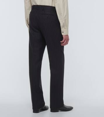 Pinnet pinstripe straight pants | Dries Van Noten