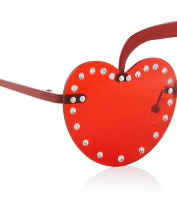 Embellished heart-shaped sunglasses | Monnalisa