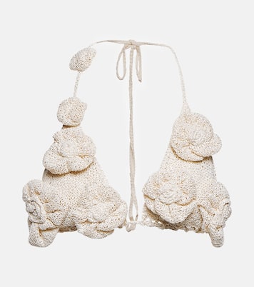 Floral crochet bra top | Magda Butrym