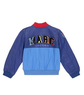 Leather-paneled bomber jacket | Marc Jacobs Kids