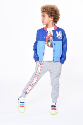 Leather-paneled bomber jacket | Marc Jacobs Kids