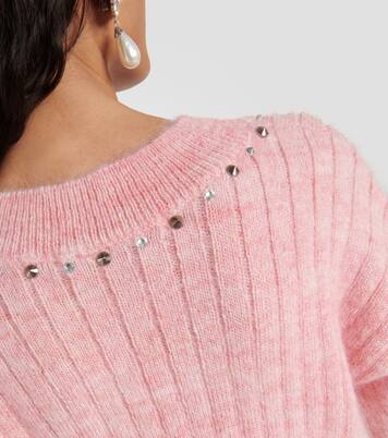 Pull en laine mélangée à ornements | Alessandra Rich