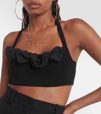 Le Bandeau Frivolli ruffled bra top | Jacquemus